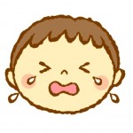 泣く保育園児
