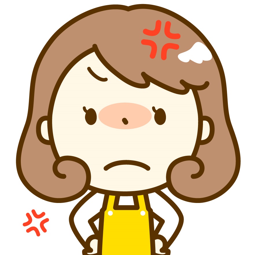 怒る女性のイラスト | 保育のお仕事レポート