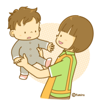 保育士と赤ちゃん