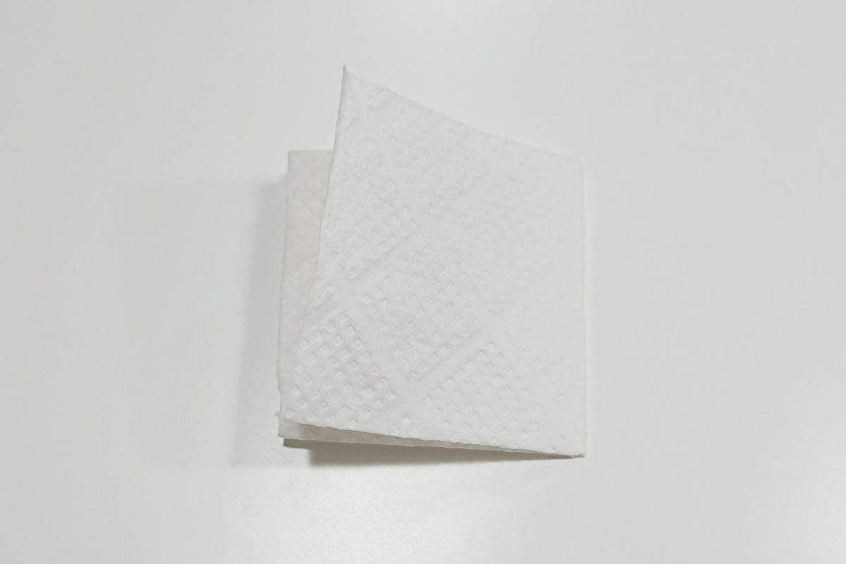 製作過程2／染め紙のアジサイ