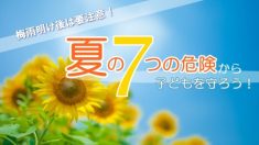 アイキャッチ／夏の7つの危険から子どもを守ろう